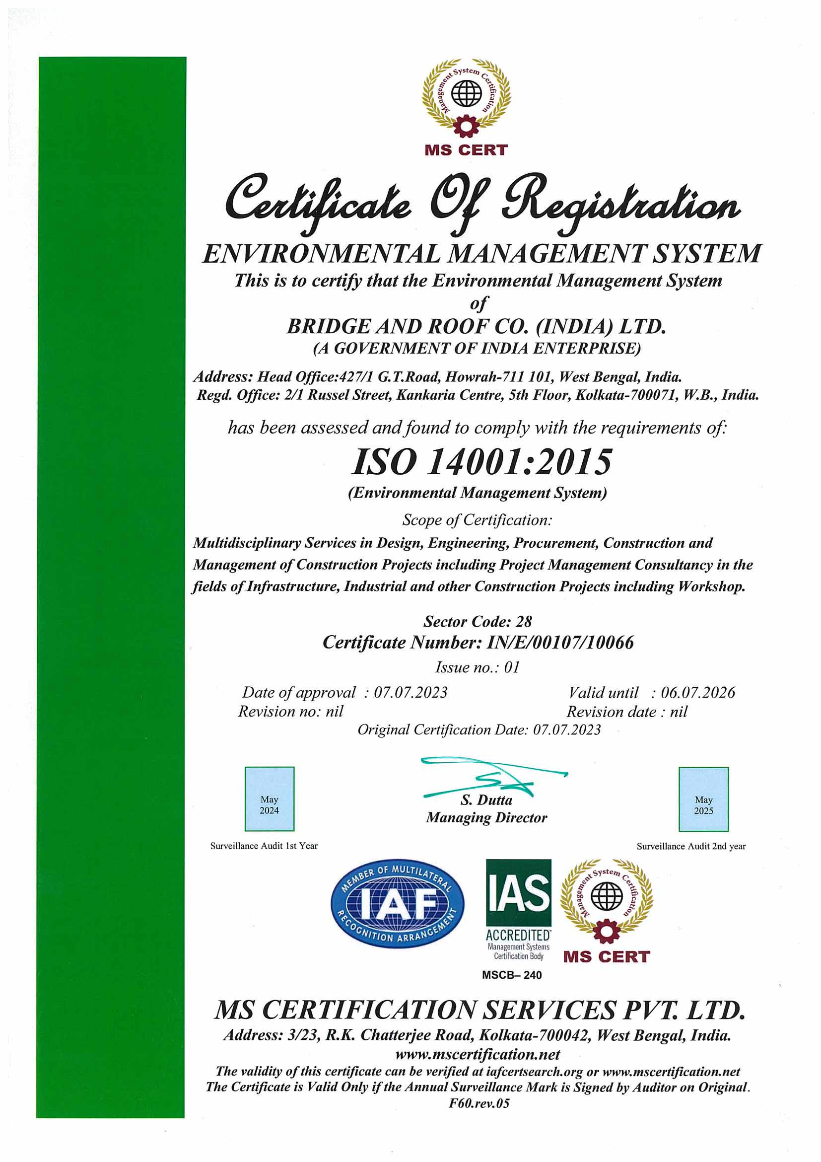 Iso-certificate