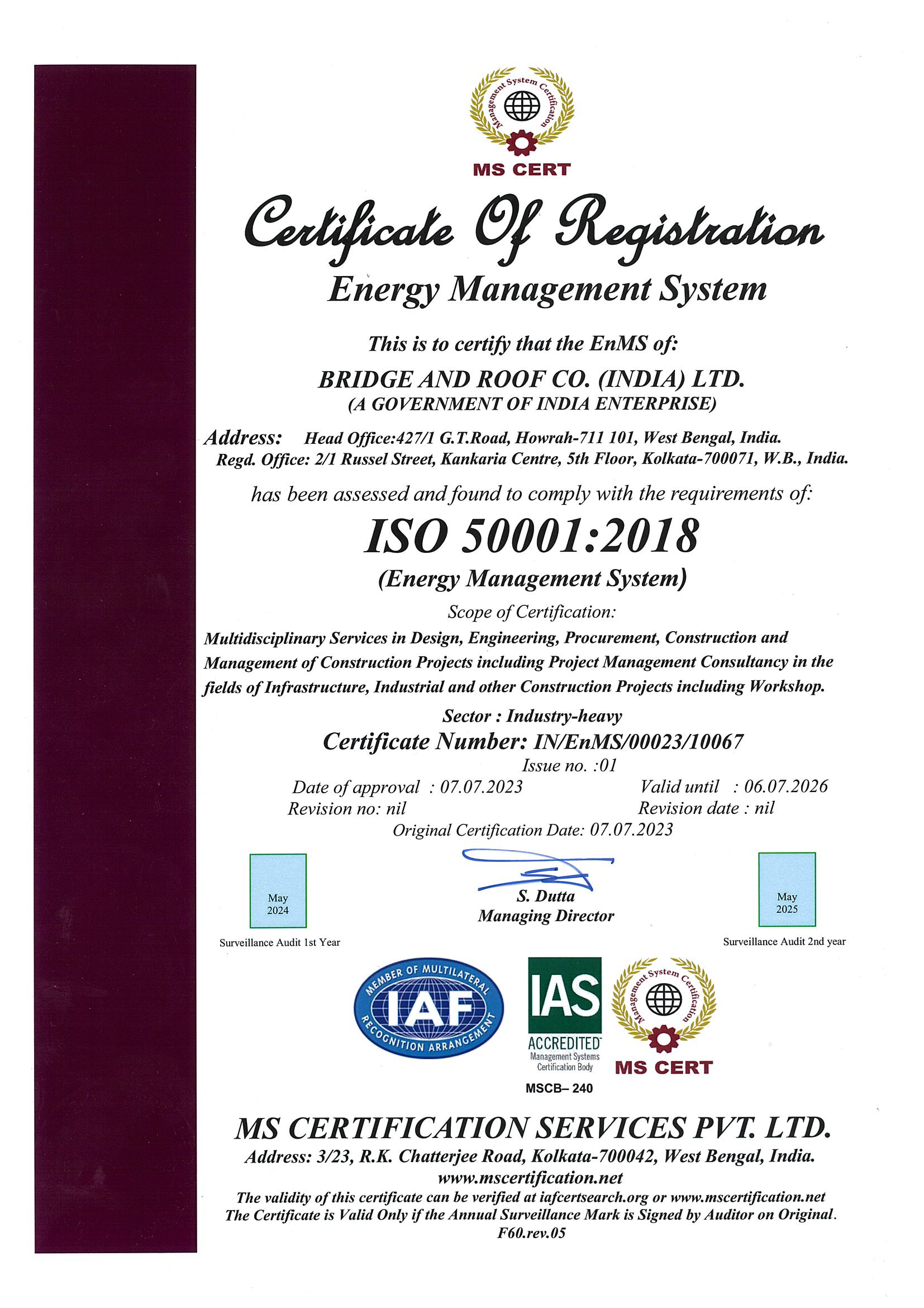 Iso-certificate